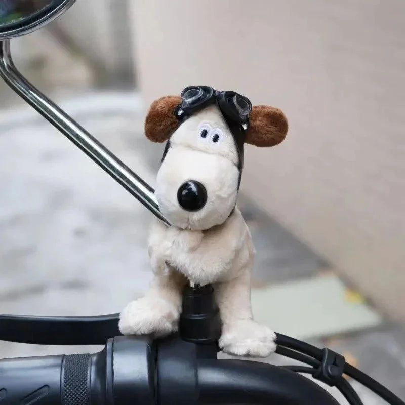 Niedliche Plüsch Hundefigur für Blinker oder Wischerhebel Dekoration für den Fahrzeuginnenraum