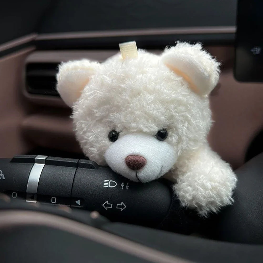 Cute Car Cute Wiper Ornaments Plush Doll Panda Cat Turn Signal Switch Ornament Car Interior Decoration Accessories