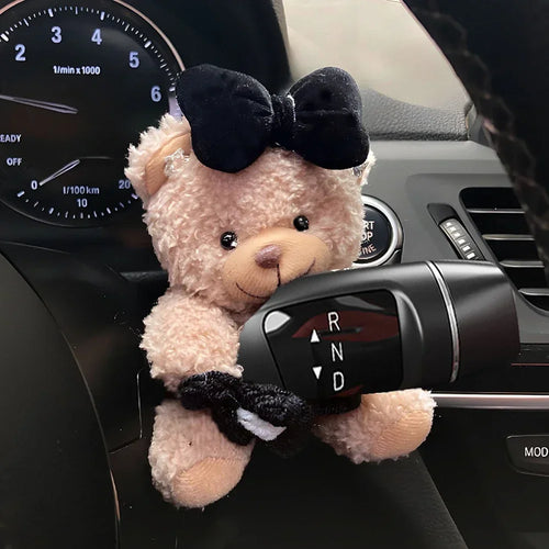 Cute Car Cute Wiper Ornaments Plush Doll Panda Cat Turn Signal Switch Ornament Car Interior Decoration Accessories